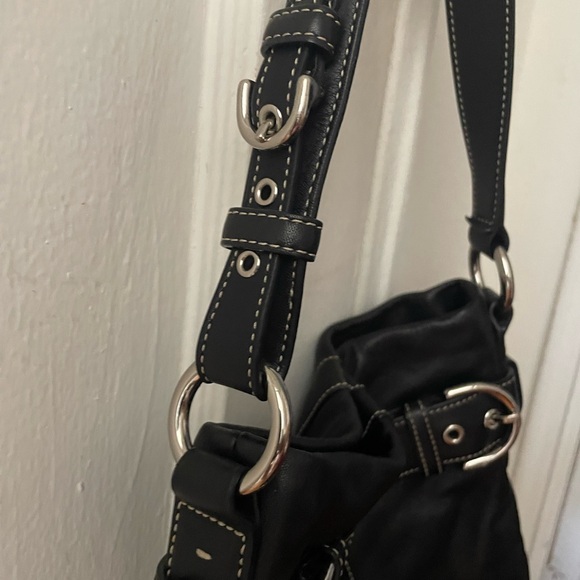 Black Leather Coach Bag - Picture 4 of 6